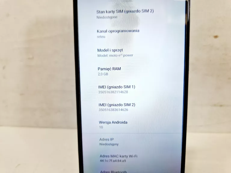 SMARTFON MOTOROLA MOTO E7I POWER 2GB/32GB NIEBIESKI