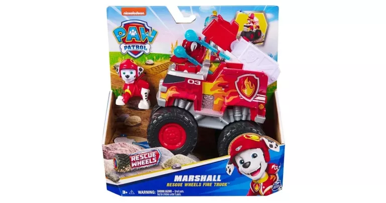 PSI PATROL RESCUE WHEELS POJAZD WÓZ STRAŻACKI + FIGURKA PIESEK MARSHALL