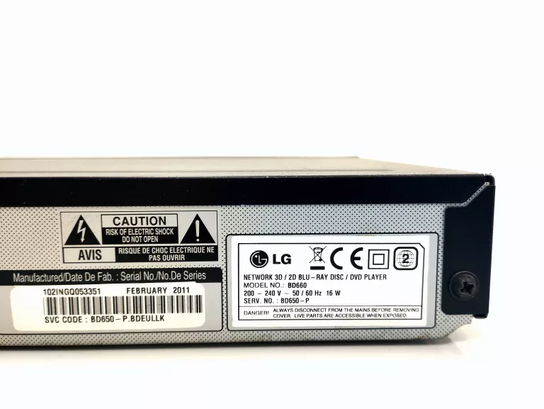 ODTWARZACZ BLUE-RAY LG BD660