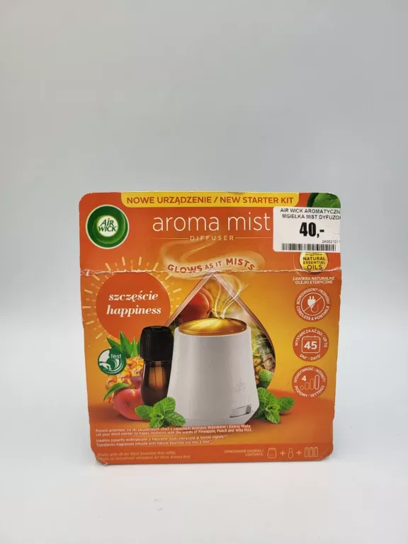 AIR WICK AROMATYCZNA MGIEŁKA MIST DYFUZOR ZAPACHU SZCZĘŚCIE KOMPLET 20 ML