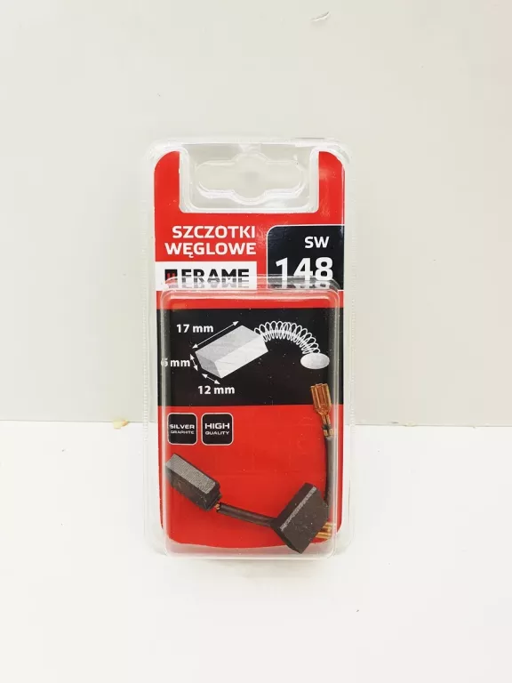 SZCZOTKI WĘGLOWE FRAME 12 X 6 X 17 MM KOŃCÓWKA X6 SW148