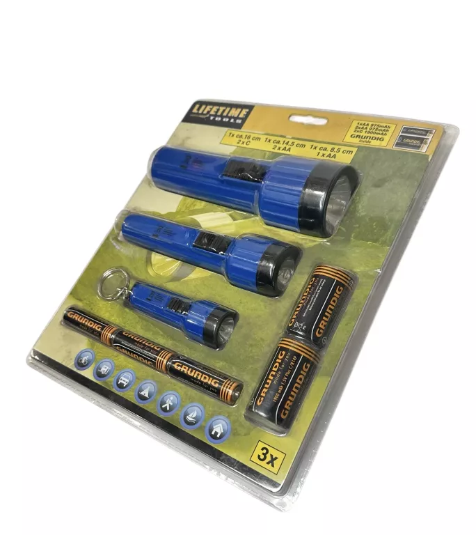 ZESTAW LATAREK + BATERIE LIFETIME TOOLS *OKAZJA!!*