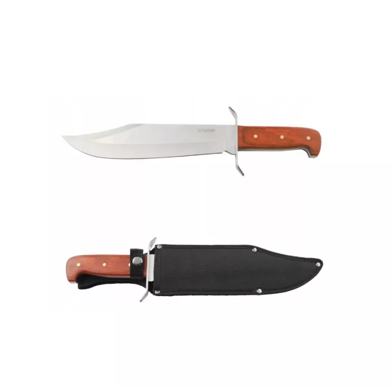 DUŻY NÓŻ MYŚLIWSKI TAKTYCZNY BOWIE KAYOBA 38CM SURVIVAL STAL 440C POKROWIE
