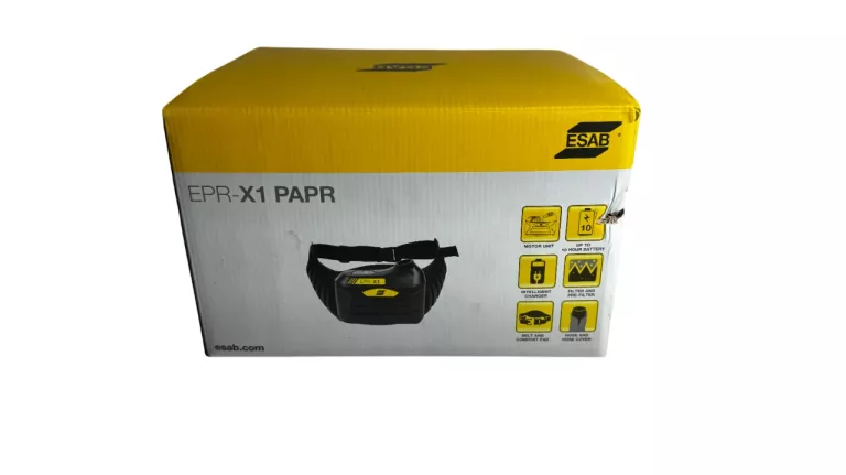 ZESTAW PRZYŁBICA ESAB SAVAGE A40 AIR + NAWIEW ESAB EPR-X1.1 STAN 10/10