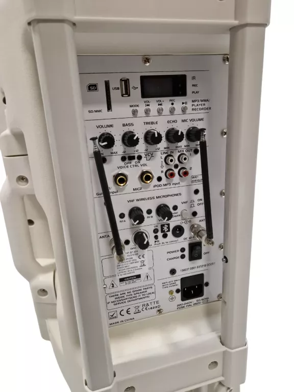 KOLUMNA MOBILNA IBIZA SOUND PORT12VHF-BT-WH KOMPLET