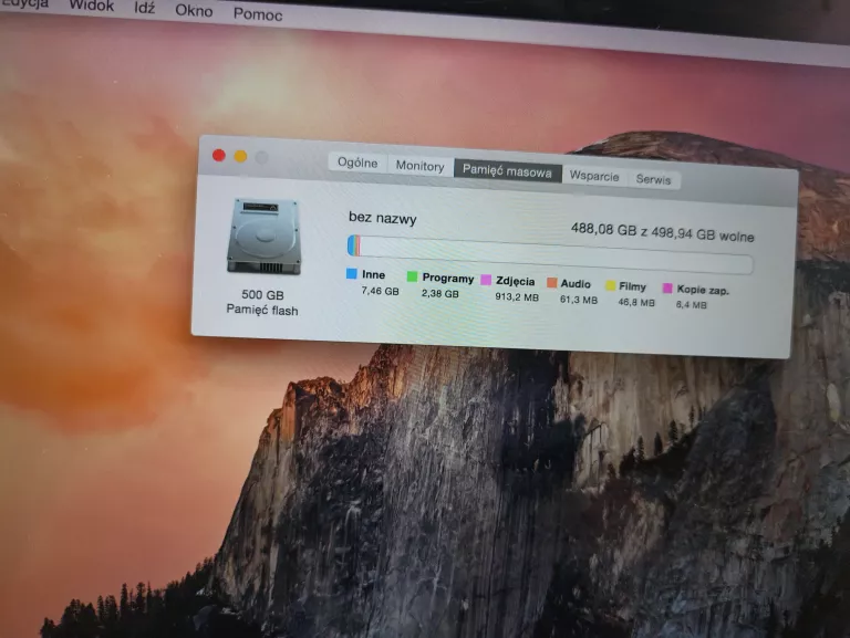 LAPTOP MACBOOK RETINA 12" (A1534) ZŁOTY 500GB