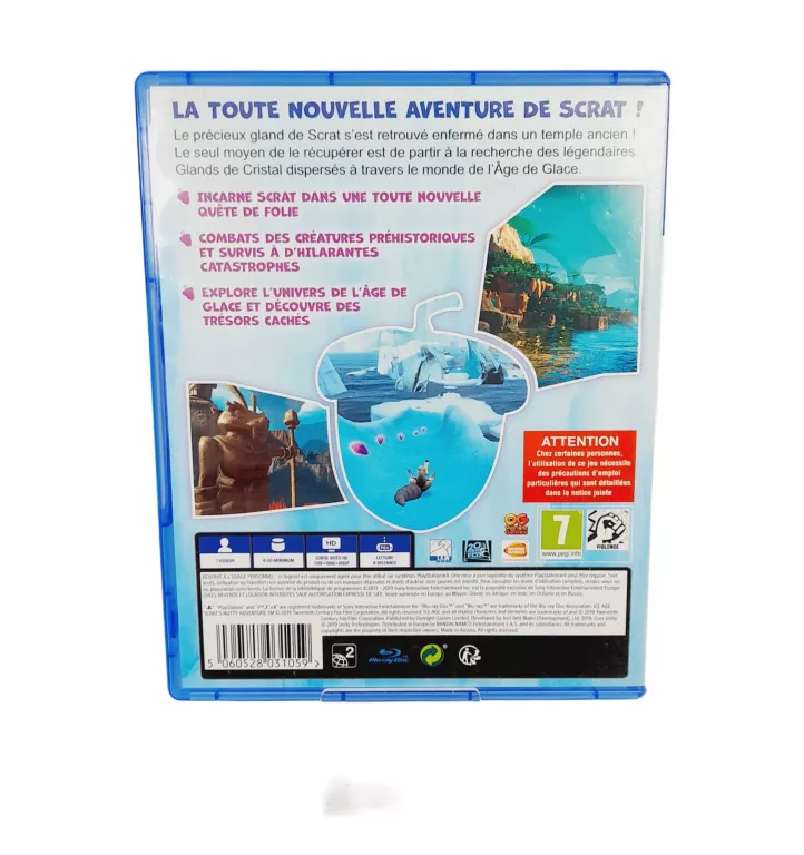 GRA PS 4 L'AGE DE GLACE LA FOLLE AVENTURE DE SCRAT