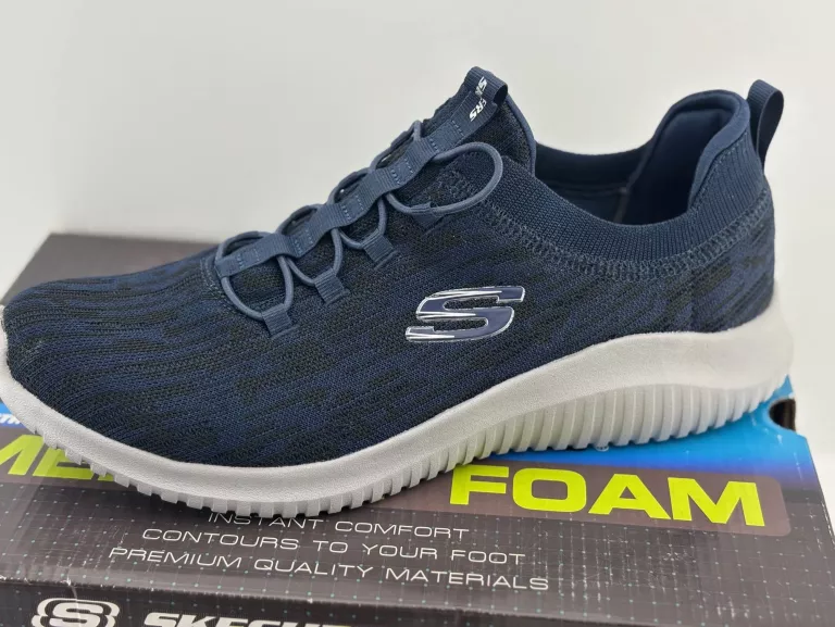 BUTY SPORTOWE SKECHERS MEMORY FOAM 1 399 2030 44R GRANATOWE