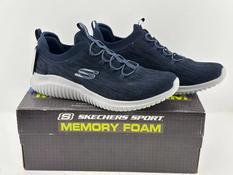 BUTY SPORTOWE SKECHERS MEMORY FOAM 1 399 2030 44R GRANATOWE