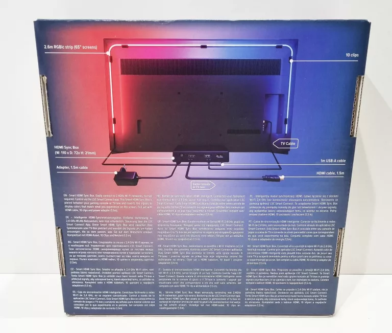 OŚWIETLENIE LED SMART HDMI SYNC BOX LSC SMART CONNECT 2.6M