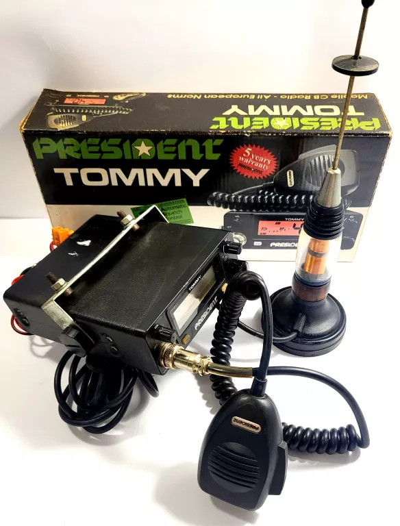 ZESTAW CB RADIO PRESIDENT TOMMY ANTENA