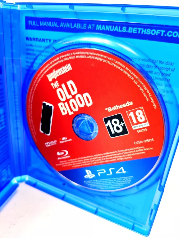 PS4 GRA WOLFENSTEIN THE OLD BLOOD