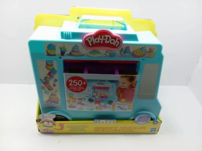 CIASTOLINA ZESTAW CIĘŻARÓWKA Z LODAMI HASBRO PLAY DOH LODZIARNIA F1390 3+