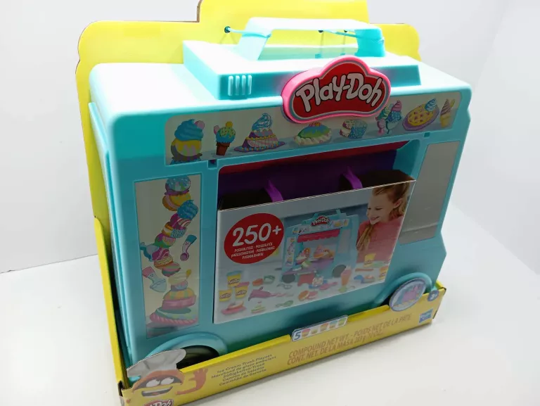 CIASTOLINA ZESTAW CIĘŻARÓWKA Z LODAMI HASBRO PLAY DOH LODZIARNIA F1390 3+