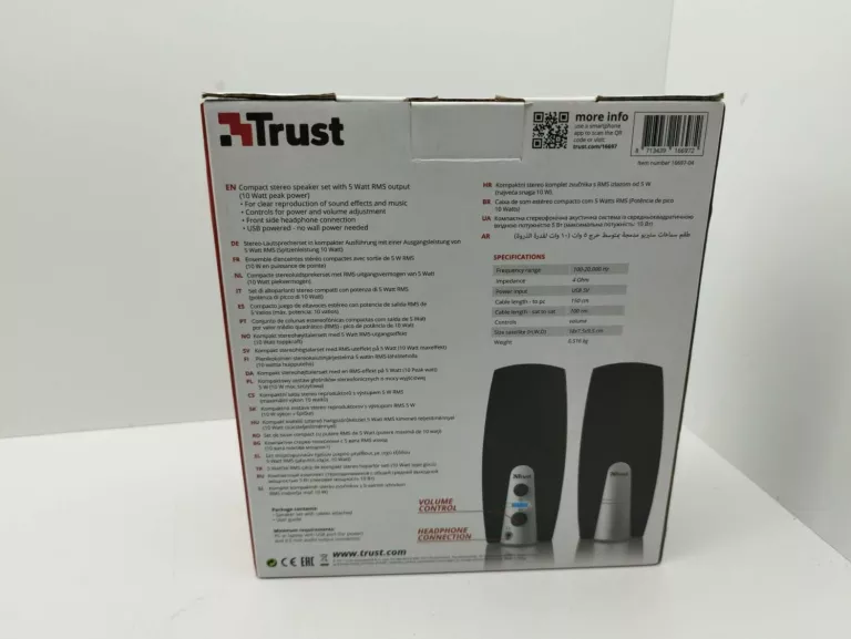 GŁOŚNIKI KOMPUTEROWE 2.0 TRUST MILA 2.0 SPEAKER SET 10W