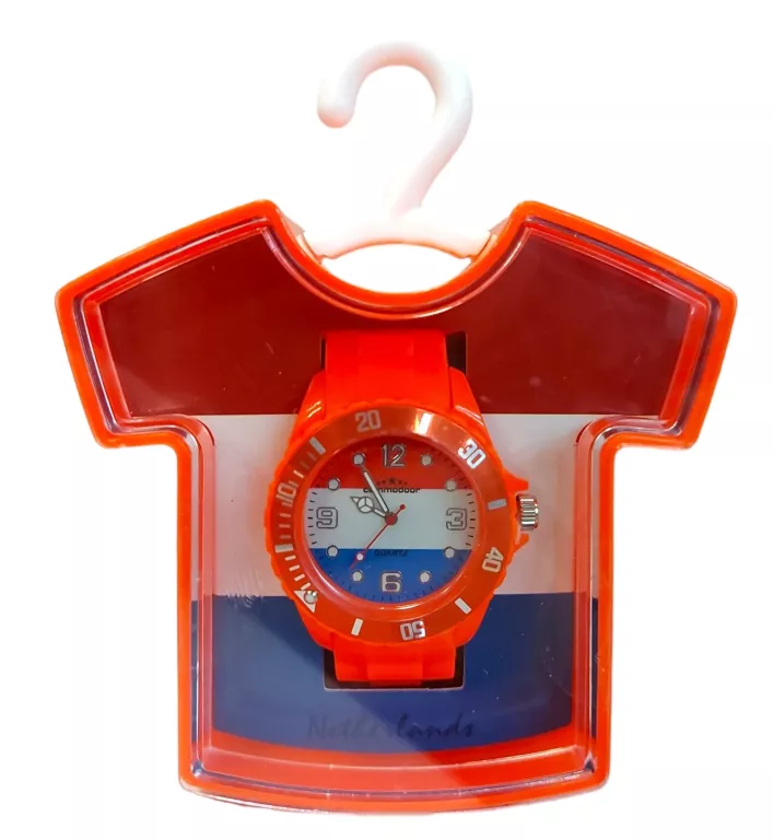ZEGAREK POMARAŃCZOWY DZIECIĘCY HORLOGE HOLLAND 00278