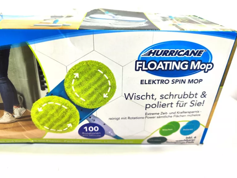 MOP OBROTOWY + 6 WKŁADÓW NAKŁADEK MOP OBROTOWY ELEKTRYCZNY BEZPRZEWODOWY