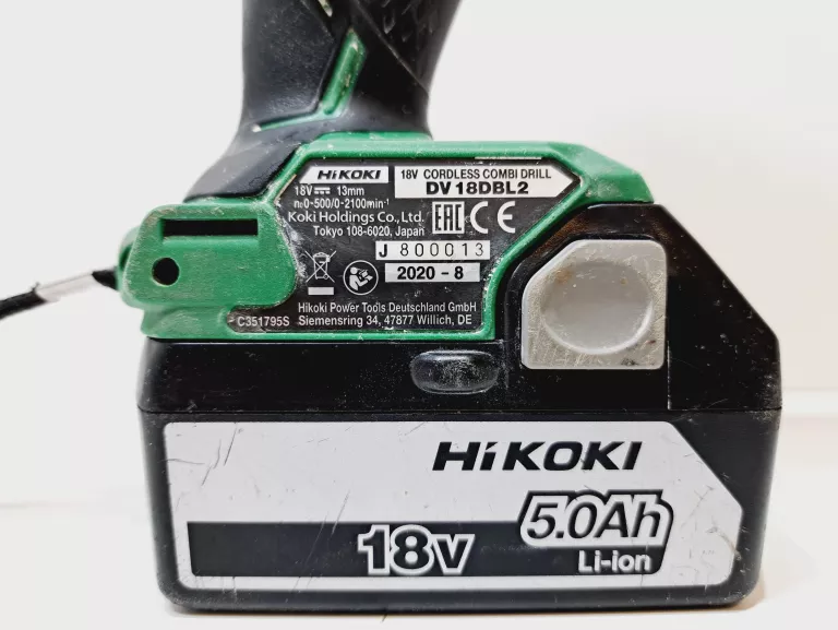 WKRĘTARKA HIKOKI ZASILANIE AKUMULATOROWE 18 V DV18DBL2 W2Z