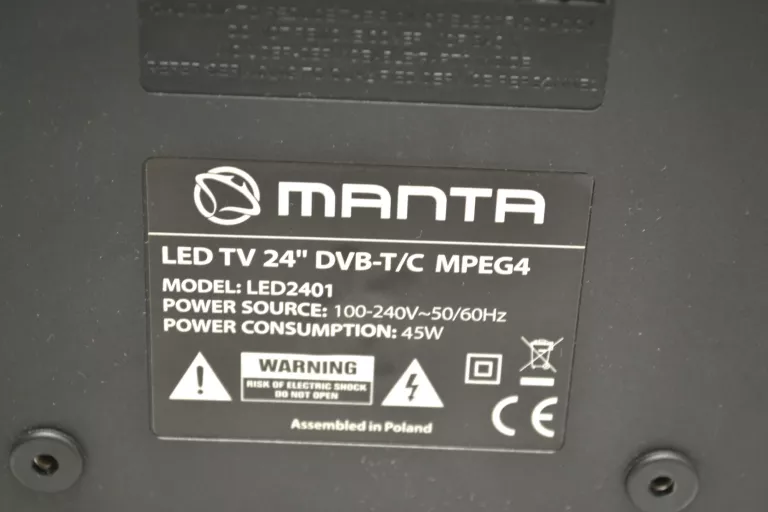 TV MANTA LED TV 24" LED2401 + PILOT