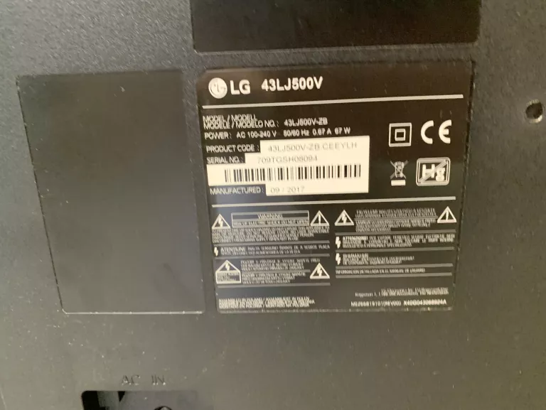 TELEWIZOR LG 43LJ500V 43" LED FULL HD POLECAM!