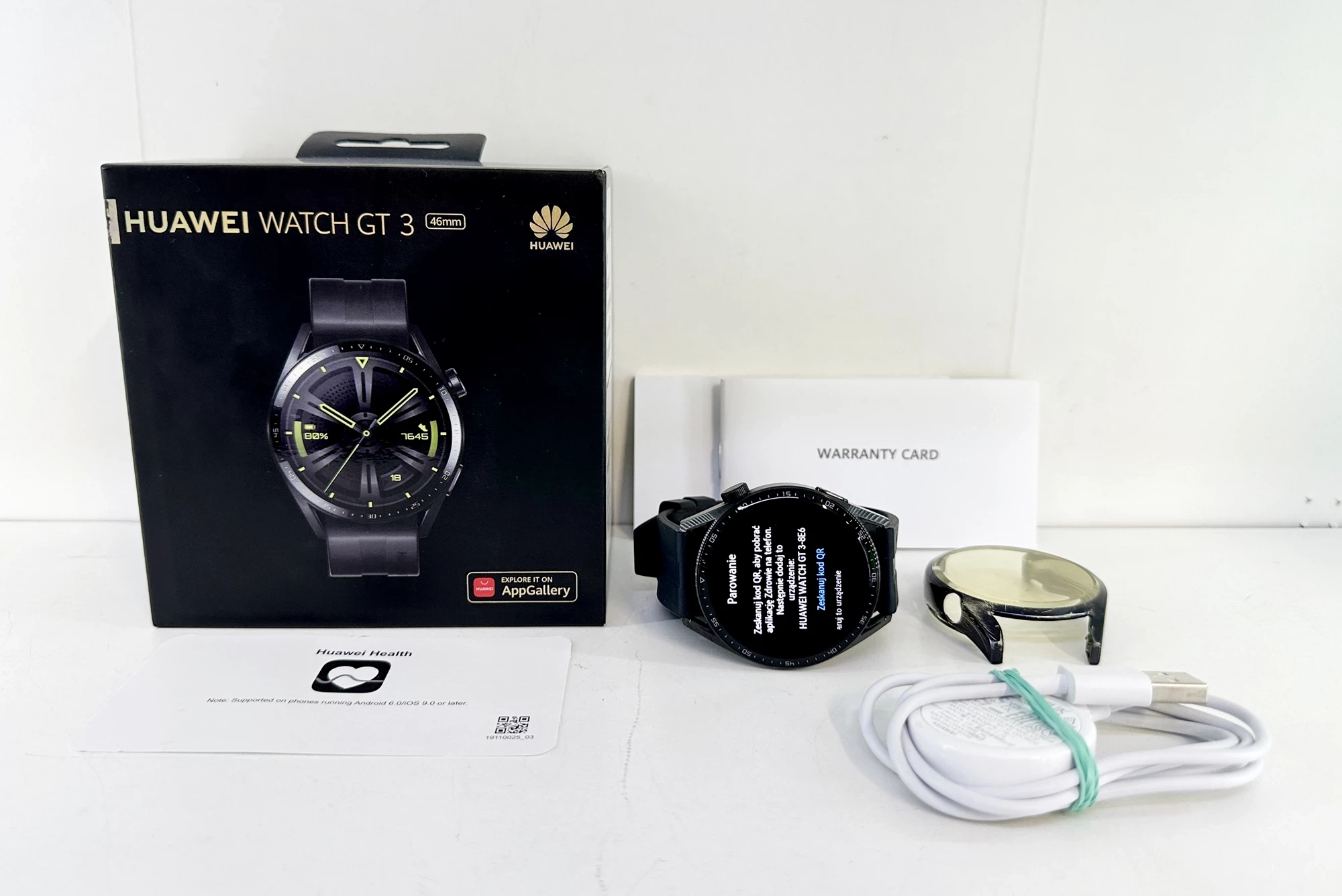 SMARTWATCH HUAWEI WATCH GT 3 ACTIVE (JPT-B29) 46MM KOMPLET ...