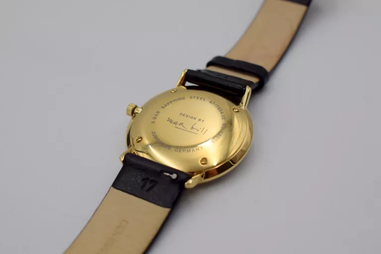 ZEGAREK JUNGHANS MAX BILL LADIES SAND GOLD PVD SAPPHIRE47/7854.02