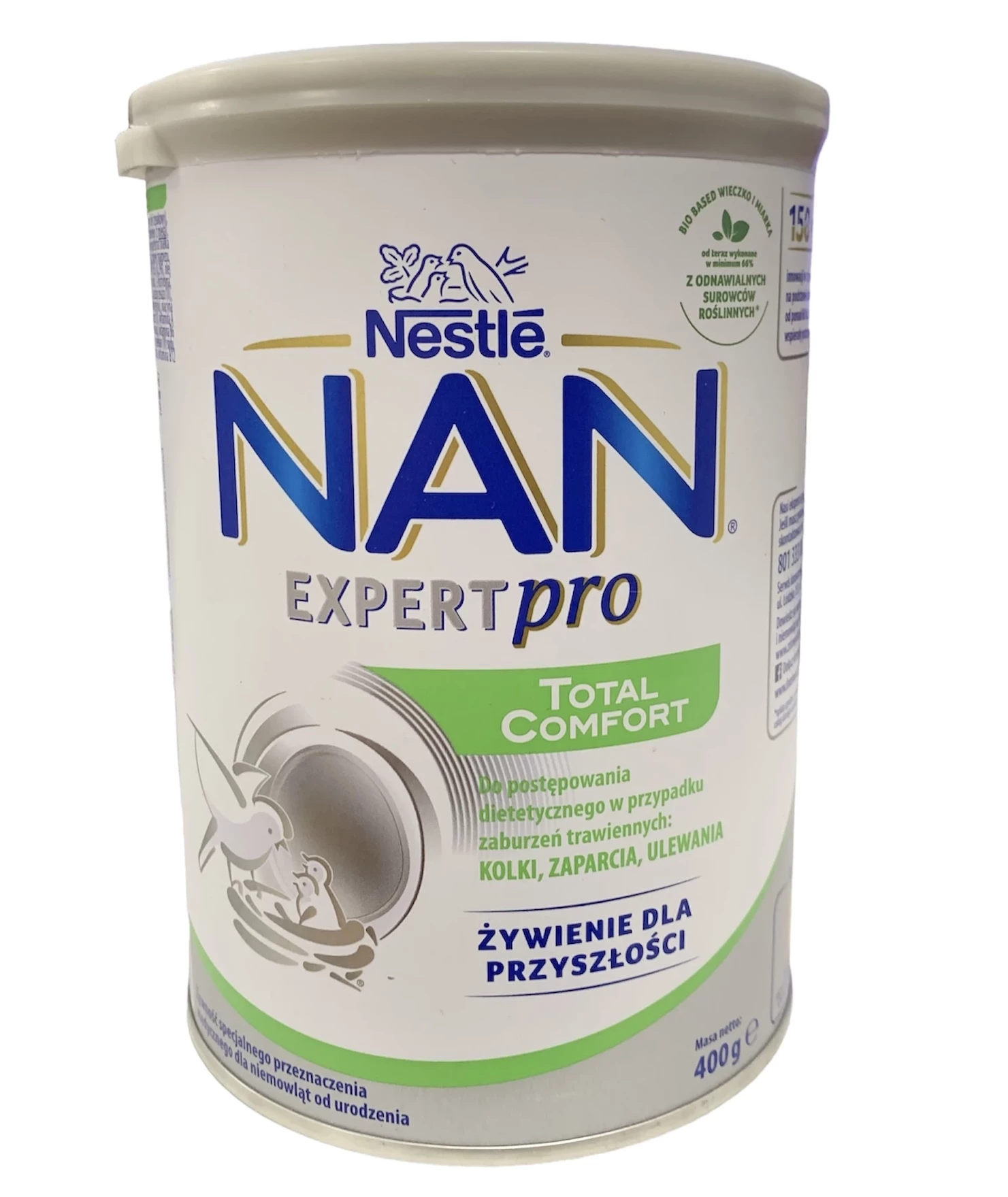 Nestle Nan ExpertPro Total Comfort, kolki, zaparcia, ulewania dla niemowląt  od urodzenia, 400 g