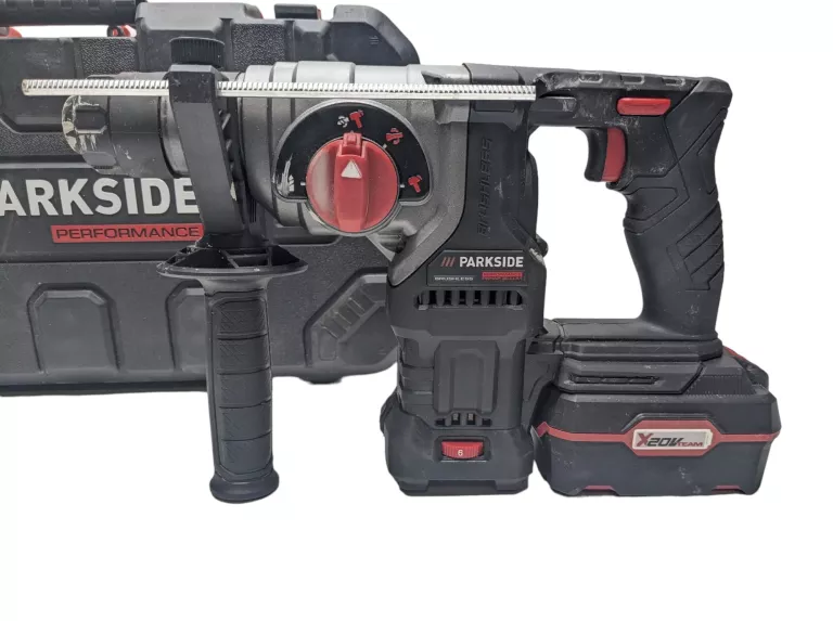 MŁOTOWIERTARKA PARKSIDE CORDLESS HAMMER DRILL 20V + AKU + ŁAD