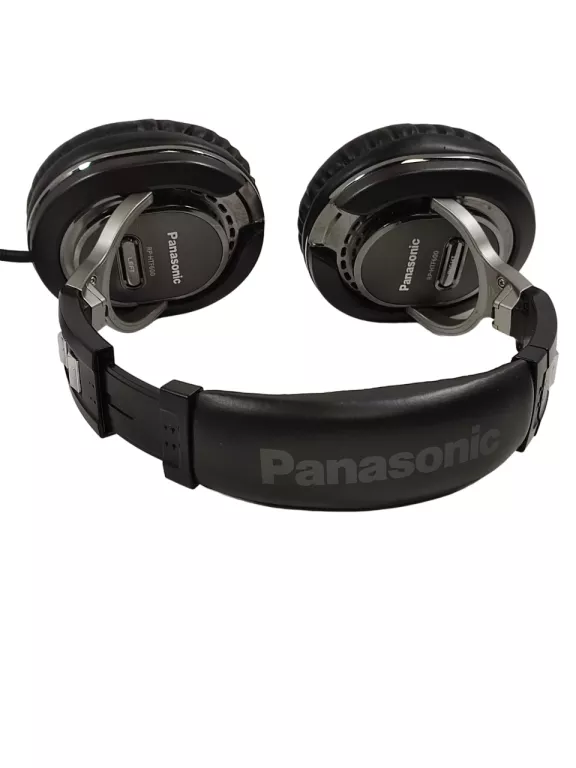 SŁUCHAWKI PRZEWODOWE PANASONIC RP-HTF600 CZARNE