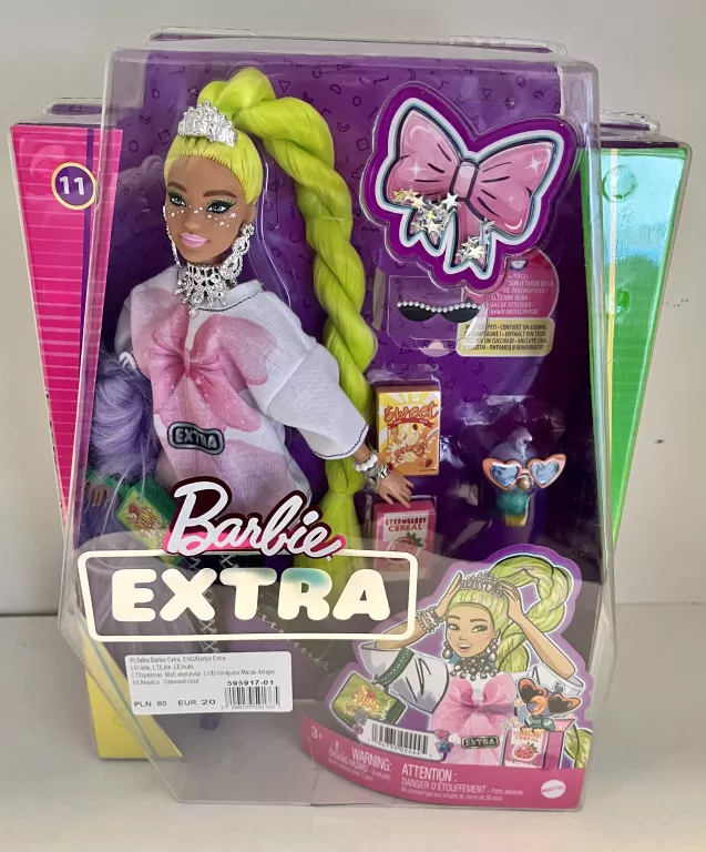 JAK NOWA LALKA BARBIE EXTRA HDJ44 // NEONOWE ZIELONE WŁOSY