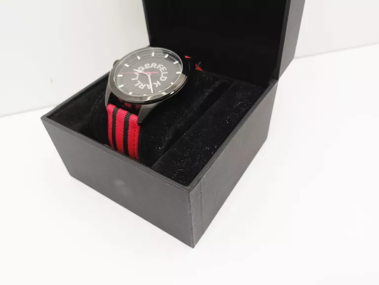 ZEGAREK KARL LOGO STRIPED NATO STRAP