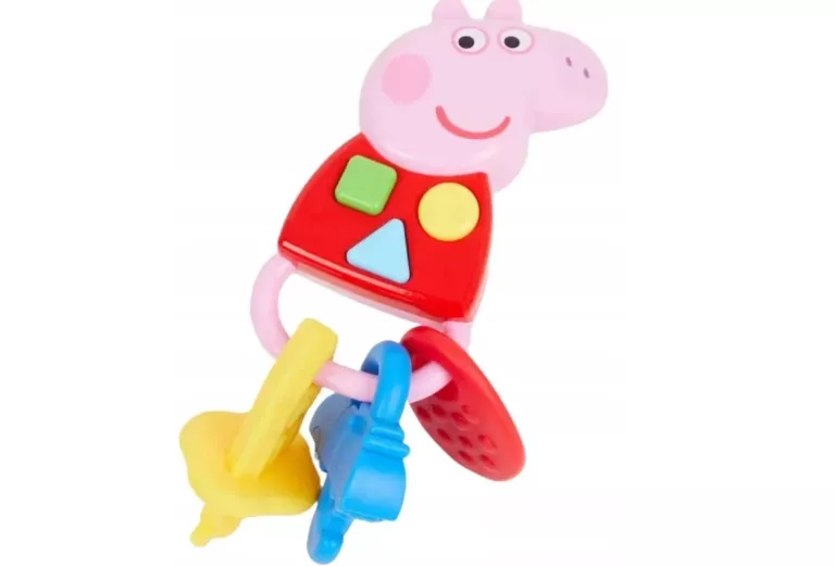 KLUCZE KLUCZYKI INTERAKTYWNE GRAJĄCE ZABAWKA SENSORYCZNA ŚWINKA PEPPA