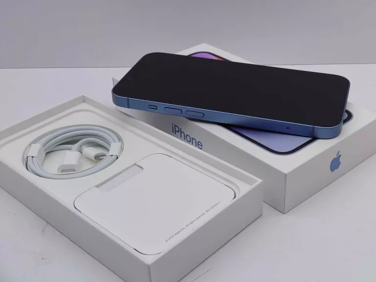 SMARTFON APPLE IPHONE 14 256 GB BLUE GWARANCJA BATERIA 100% JAK NOWY