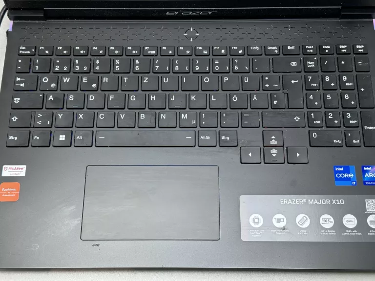 LAPTOP MEDION ERAZER MAJOR X10 WIN11 PRO/16 RAM/1TB SSD