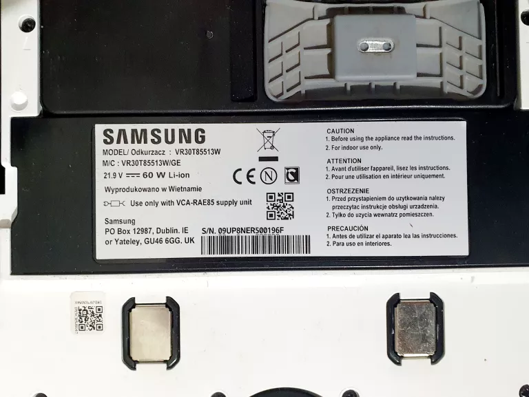 ROBOT SPRZĄTAJĄCY SAMSUNG JET BOT 80+ VR30T85513W *OPIS
