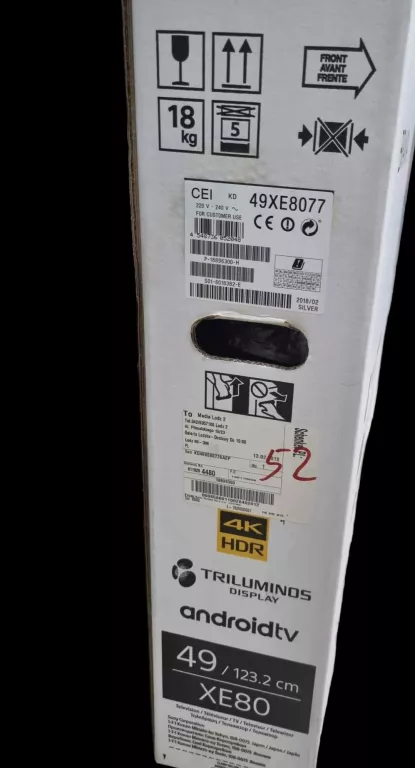TELEWIZOR SONY BRAVIA KD-49XE8077