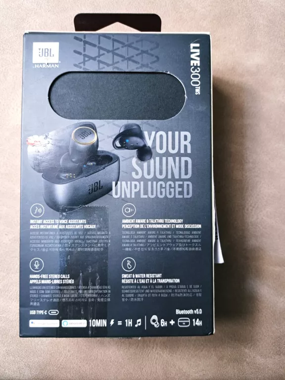 SŁUCHAWKI BEZPRZEWODOWE  JBL LIVE 300 TWS