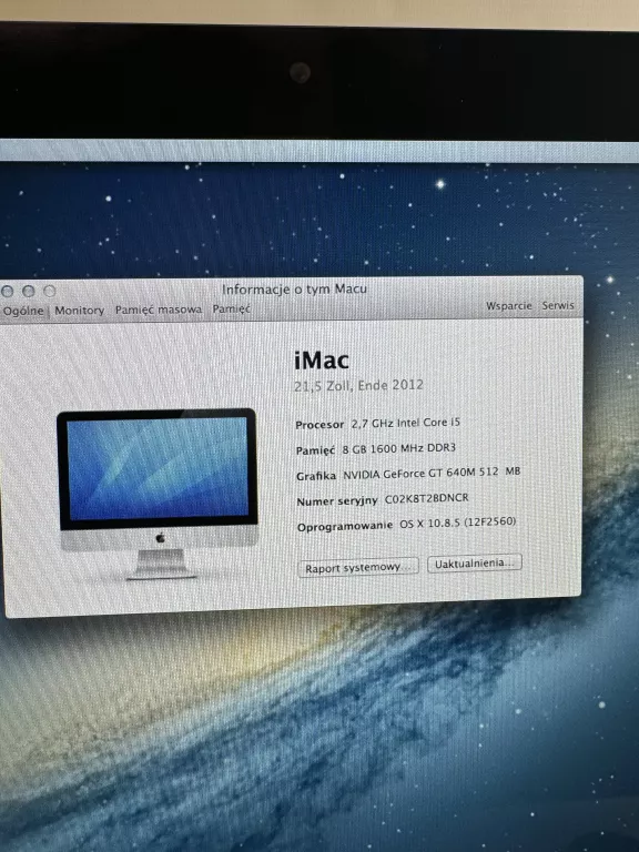 APPLE IMAC 21,5" 21,5 CALA