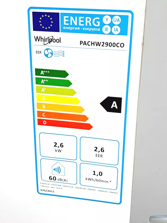 KLIMATYZATOR WHIRLPOOL PACW2900CO 2600W