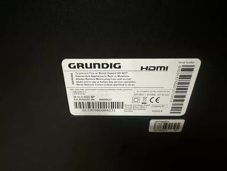 GRUNDIG 49 VLX 8000 BP