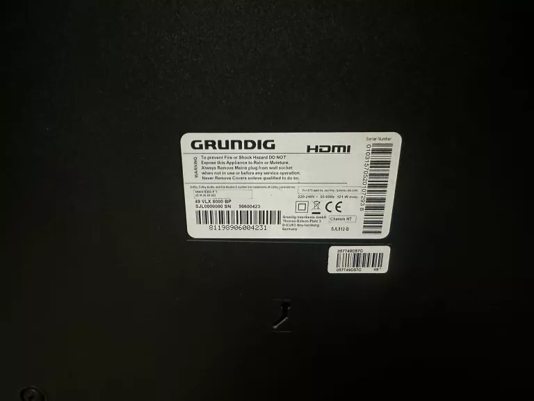 GRUNDIG 49 VLX 8000 BP