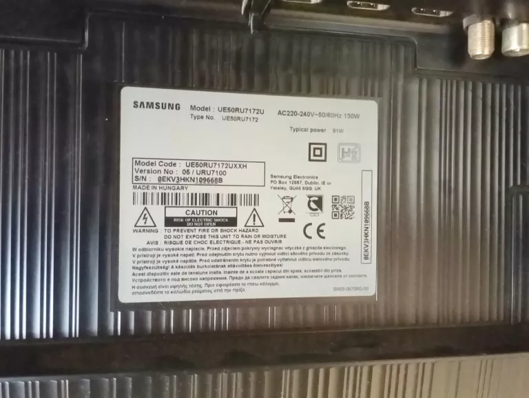 TELEWIZOR LED SAMSUNG UE50RU7172 50CALI 4K + PILOT