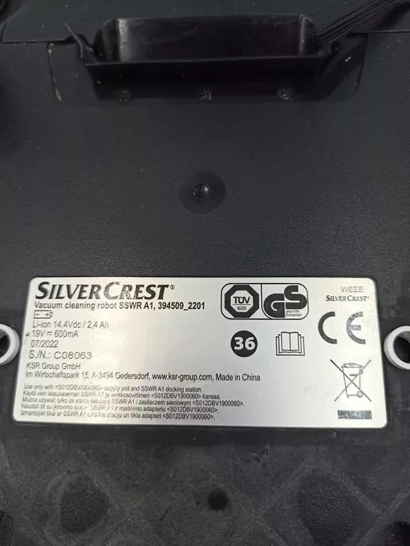 ROBOT SPRZĄTAJĄCY SILVERCREST SSWR A1 KOMPLET