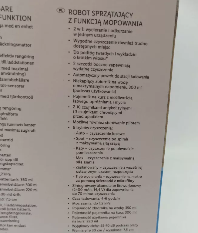 ROBOT SPRZĄTAJĄCY SILVERCREST SSWR A1 KOMPLET