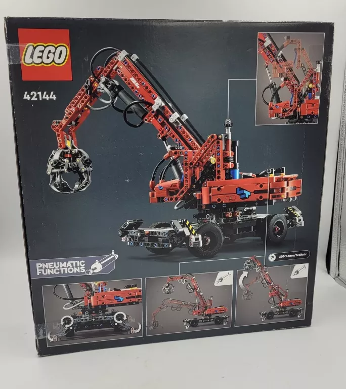 LEGO TECHNIC. DŹWIG Z CHWYTAKIEM. 42144