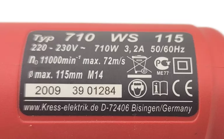SZLIFIERKA KRESS 710 WS 115