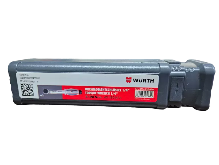 WURTH 0714720020 KLUCZ DYNAMOMETRYCZNY Z POKRĘTEM Z GRZECHOTKĄ 1/4 CALA