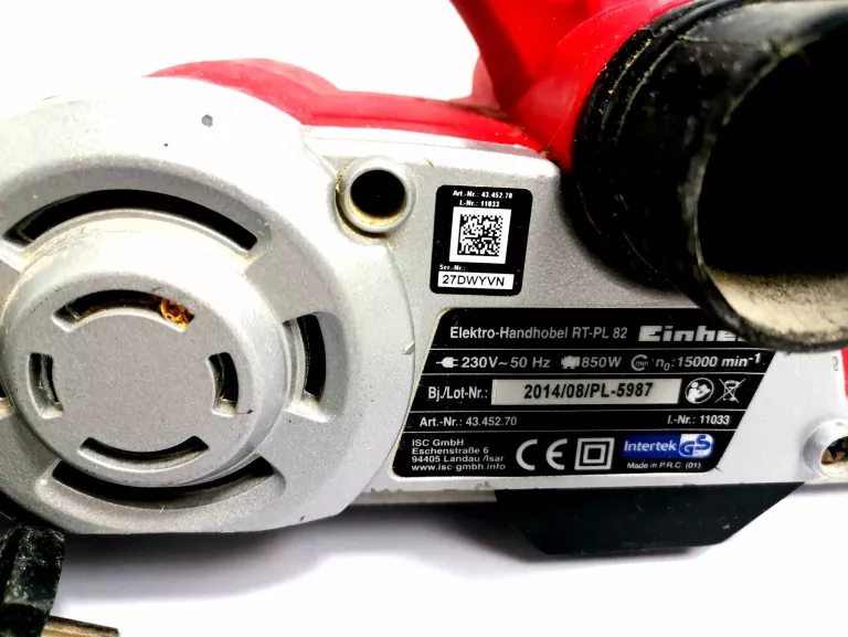 EINHELL STRUG RĘCZNY ELEKTRYCZNY 850W RT-PL 82