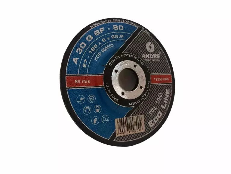 TARCZA ANDRE 12250 RPM 125 X 6 X 22,23 MM STAL