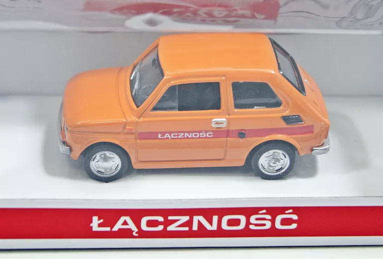 KOLEKCJA PRL MODEL METALOWY FIAT 126P ''ŁĄCZNOŚĆ''